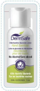 DermSafe® Hand Sanitizing Lotion (1mL Sachet) box of 1,000